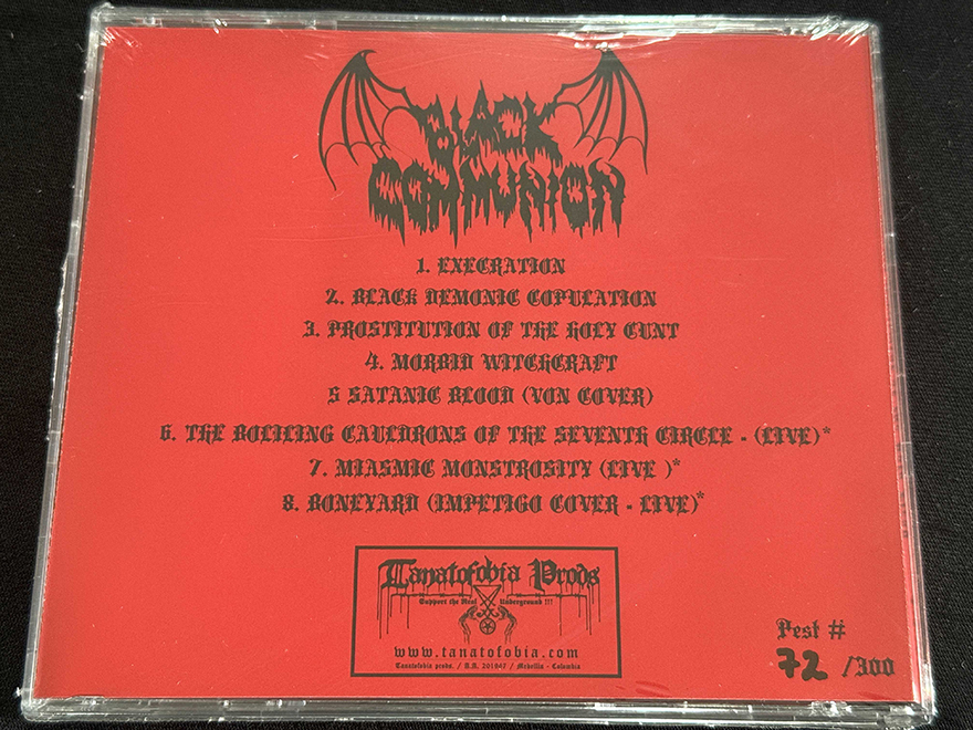 BLACK COMMUNION  "Morbid Defilement Of The Holy Flesh"