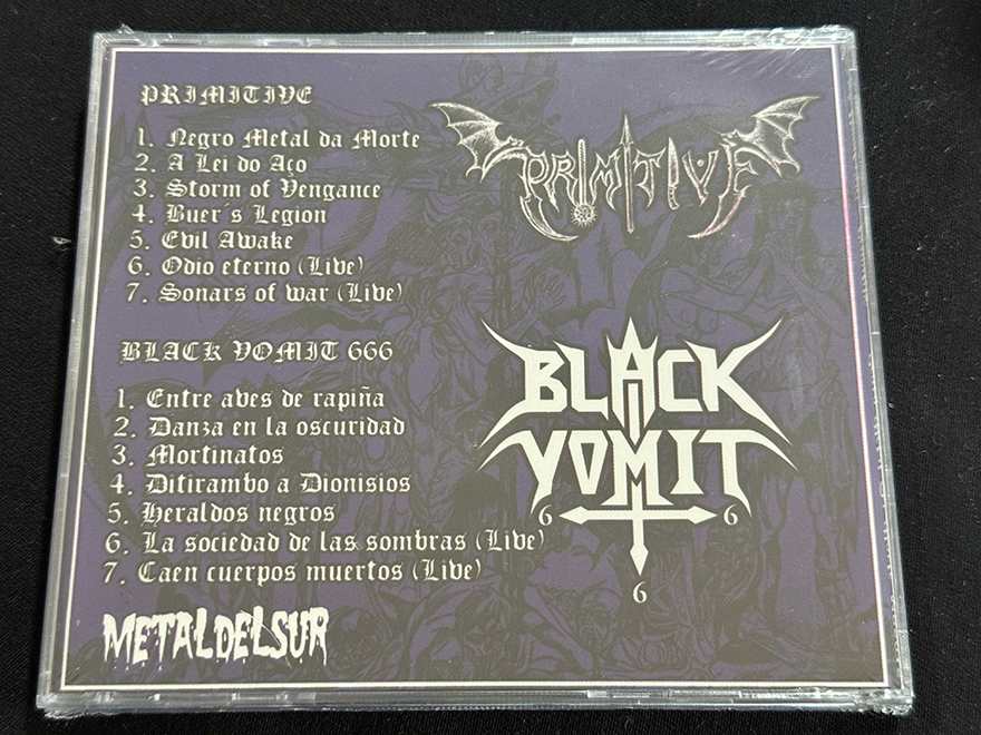BLACK VOMIT 666/PRIMITIVE "Negro Metal da Morte" - Image 2