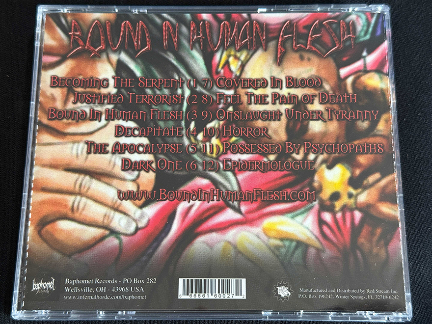 BOUND IN HUMAN FLESH  "Sick Lust For Revenge" - Image 2