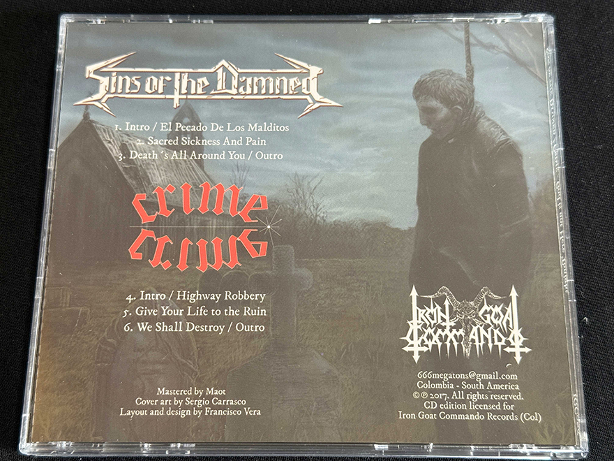 CRIME/SINS OF THE DAMNED  "God Is Not Here Today" - Image 2