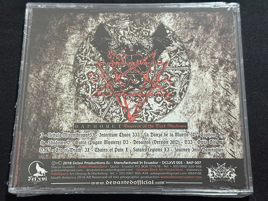 DEVASTED/BLOODY LAIR  "Baphomet Emperor Of The Dark Shadows" - Image 2