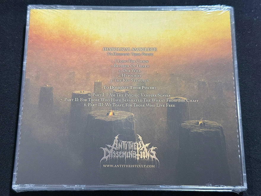 DIABOLICAL SACRILEGE "To Dominate Their Psyche" - Image 2