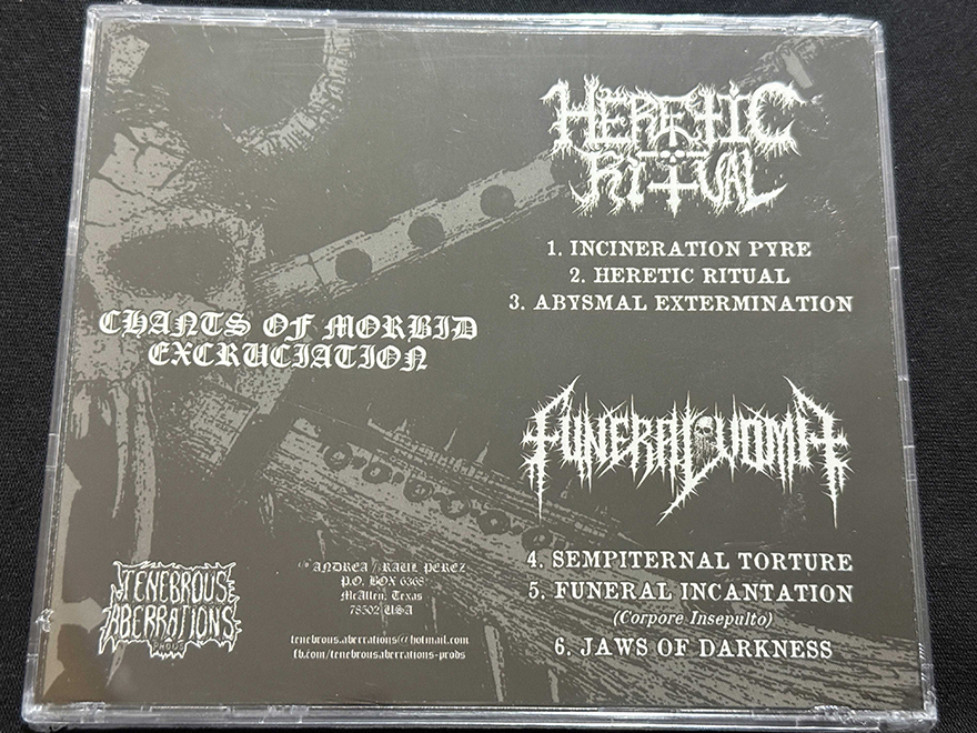 FUNERAL VOMIT/HERETIC RITUAL "Chants of Morbid Excruciation" - Image 2