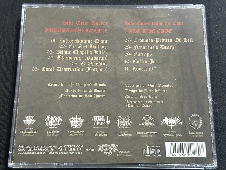 IMPERADOR BELIAL/INTO THE CAVE  "True Horror Tales" - Image 2