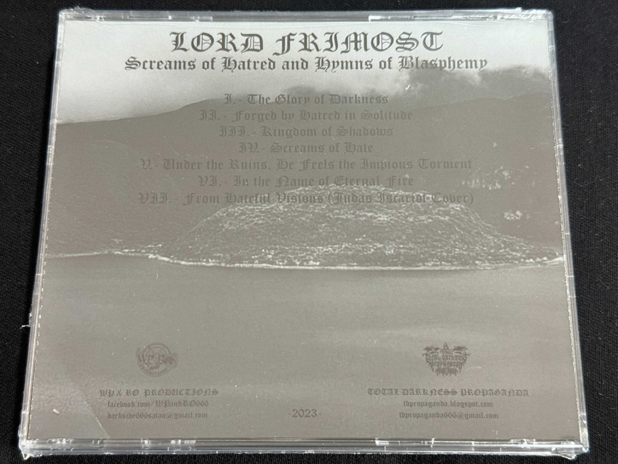 LORD FRIMOST  "Screams Of Hatred And Hymns Of Blasphemy" - Image 2