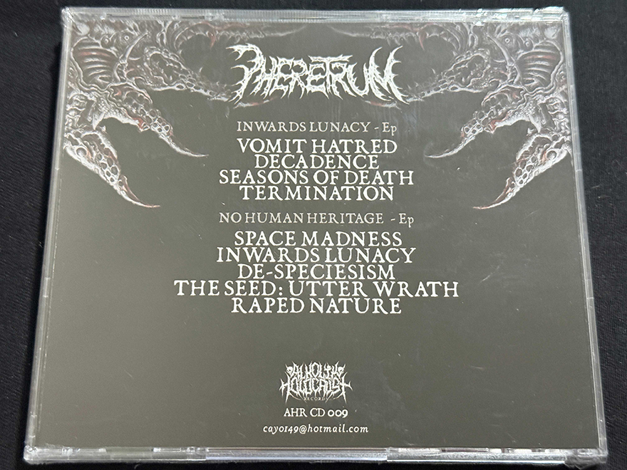 PHERETRUM  "Inwards Lunacy/No Human Heritage" - Image 2