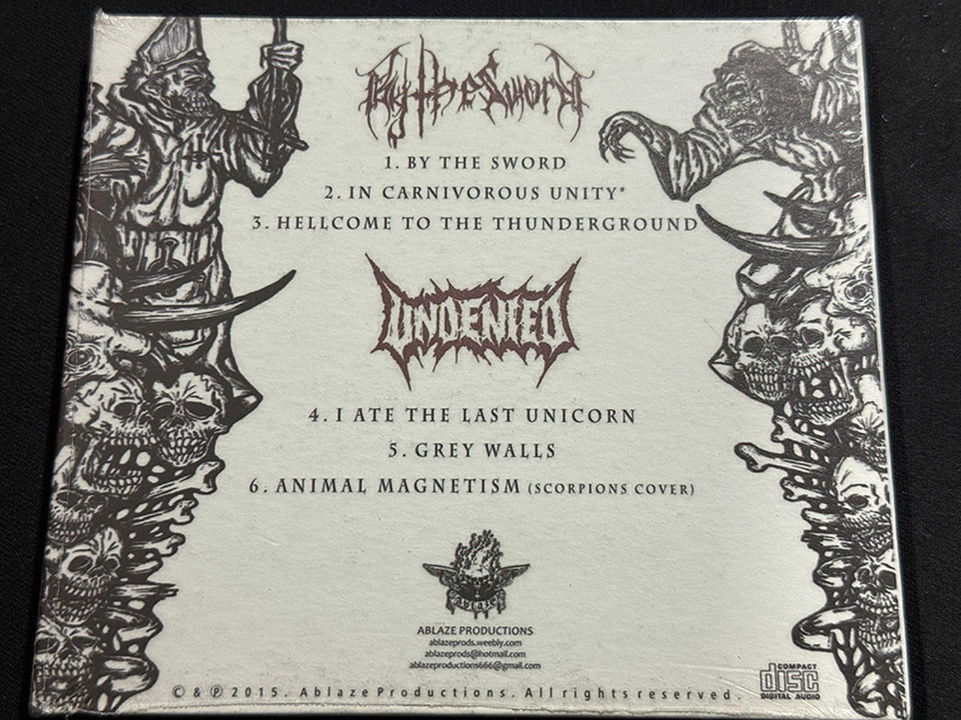 UNDENIED/BY THE SWORD  "Forge Of The Berserk" - Image 2