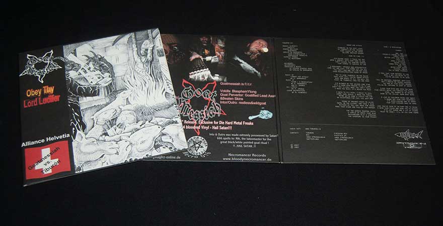 GOAT MESSIAH/TIBURON  "Obey Thy Lord Lucifer/Under Air Attack"